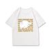 Sanrio Pudding Dog Co-name Short-sleeved T-shirt Women Instagram Trend All Loose Day Tie Lazy Childrenâ€˜s Clothes