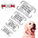 Personalized Custom Dog Tags Slide On No Noise Pet Cat Dog ID Name Tags for Collar Silencer