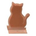 Roll over image to zoom in Cat face massager Cat self groomer Cat rubbing post suitable for all sized cats Cat enrichment toys to enrich her environment. Cat shaped texture for self groomingï¼ˆpinkï¼‰