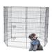 24 x 48 8 Panel Exercise Fence Metal Dog Playpen Multiple Shape Safe For Pet