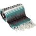 Authentic Mexican Falsa Blanket (Teal Green)