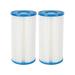 Pool Supply 2 Pack of Universal Replacement Filter Cartridges Type A or C - Compatible with Above Ground Swimming Pool Pumps Using Type A or C Filters