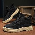 New In Shoes For Men Casual Winter Boots Platform Sneakers Work Safety Leather Loafers Hiking Designer Luxury Tennis Sport Black 399-9 43