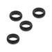 4Pcs Silicone Exercising Finger Ring Wedding Ring Protective Rings Gym Accessories (Black)