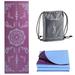 Avoalre Foldable Yoga Mat Eco-Friendly Travel Yoga Mat Packable Double Sided Non-Slip PVC Yoga Mat with Bag for Home Workout Gym Exercise Fitness Pilates Stretching (72 x 24 x 1/5 Thick)