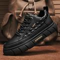 New In Shoes For Men Casual Winter Boots Platform Sneakers Work Safety Leather Loafers Hiking Designer Luxury Tennis Sport Black DY5802 42