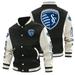 Mens Long Sleeve Varsity Jacket Causal Slim Fit Bomber Jackets football Jackets for Couples Major League Soccer Soccer Jersey MLS - Sporting Kansas City