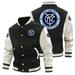 Mens Long Sleeve Varsity Jacket Causal Slim Fit Bomber Jackets football Jackets for Couples Major League Soccer Soccer Jersey MLS - New York City FC