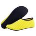 Summer Water Shoes Men Socks Sneakers Swimming Shoes Aqua Beach Socks Big Plus Size Sneaker For Men Striped Colorful Shoes Kids Yellow S (34-35)