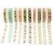 10 Rolls Hot Stamping Washi Tape Magnetic Decor Christmas Multipurpose Heart-shaped Japanese Paper
