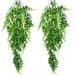 Artificial Ivy Plants Falling Plant Artificial Fern Ivy Garland Leaf Artificial Ivy for Decoration Balcony Wedding Wall Home Garden 2 Pcs