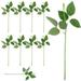 Flower Stems for Garden Artificial Pole Party Favors Bouquets Sun Sunflower Plastic 10 Pcs