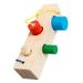 Toys Childrens Kid Kids Plaything Building Block Matching Set of Columns Wood Baby