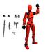 Taymeis 3D Printed Mannequin Toys Multi-Jointed Movable Robots Mannequin Action Dolls That Require Manual Assembly Desktop Decorations T13 Action Figure for Stop Motion Animation