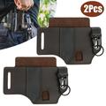 2x Multitool Pocket Leather Sheath Tool For Key Flashlight Tactical Pen Holster