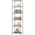 JIAH 5-Tier Wire Shelving Unit Extra Wide Metal Storage Rack Free Standing Rack Durable Organizer Perfect for Pantry Closet Kitchen Laundry Organization in Black 29 W x 14 D x 61 H