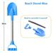 Children Beach Shovel 56cm Stainless Steel Pointed Shovel Toy Sand Snow Thickened Play House Beach Shovel Outdoor Toys Kids Gift Blue