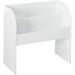 IRIS USA KSB-2WHT 2-Tier Storage Organizer Shelf with Foot Board 2 Shelves White