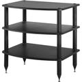 WAGEE Vulcan Three Shelf Audio Stereo Rack Media Stand and Components Cabinet 3 Shelf Carbon Fiber Vinyl