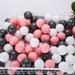 50Pcs Colors Baby Plastic Balls Water Pool Ocean Wave Ball Kids Swim Pit With Basketball Hoop Play House Outdoor Tents Toy Props Dark Grey 1