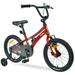 Zukka Kids Bike 16 Inch Children Bicycle with Training Wheels for Boys Age 4-7 Years Red