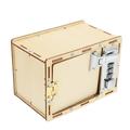 Mechanical Lockbox Puzzle Educational Toy DIY Password Suitcase Childrens Toys Funny Wooden