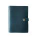 KISSKIÂ·H Olvido A7 Refillable Leather Journal Writing Notebook Vintage Planner Binder Notebook with Snap Button 6 Ring Binder Travelers Diary Pocket Notebook Gift for Women/Men Blue