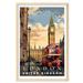 London Poster London Wall Art London Prints London Travel Poster Vintage Travel Posters Travel Wall Art City Wall Art London Souvenirs Travel Print Travel Gift (UNFRAMED)12â€³ x 18â€³