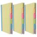 Office Decor 3 Books Adhesive Tapes Sticky Page Tabs Yellow Legal Pad Notebook Groceries Paper Dating