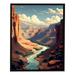 ARISTURING Grand Canyon National Park National Parks Wall Poster Grand Canyon National Park Wall Art Abstract Nature Landscape Forest Wall Art Pictures for Bedroom Office Living Room