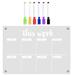 Acrylic Dry Erase Board Fridge Writing Pad Magnetic Office Supply Refridgerator Magnets