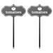 Oneshit Plant Label Clearance Summer 2pcs Metal Seed And Plant Markers - Indoor Outdoor Seed And Plant Garden Stakes - Stylish Fruit And Vegetable Seed Tags - Durable Plant Labels For Pots