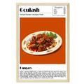 Goulash Poster Food Wall Art Hungary Food Print Modern Kitchen Wall Art Chef Poster Kitchen Poster Goulash Recipe Kitchen Posters Wall Decor (Unframed) 11â€³ x 14â€³