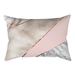 Huaai Rose Gold Pink Cushion Cover Square Pillowcase Home Decoration(30Cm * 50Cm) F