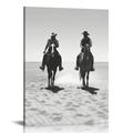 ARISTURING Cowboy Black And White Art Poster Retro Wild Cowboy Poster Canvas Painting Wall Art Poster Painting Canvas Wall Posters Art Picture Print Decor Posters