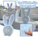 BadyminCSL Cute Rabbit Alarm Clock Creative Led Digital Snooze Cartoon Electronic Clock