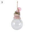 Twinkle Star LED Empty Transparent Christmas Pendant Plastic Winter Cap Festival Ornaments Home Decor Battery Operated Fairy String Lights for Bedroom Indoor Outdoor Home Party
