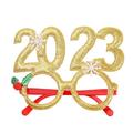 Christmas decorations indoor Christmas decor Christmas Decorations Glasses Frame Santa Snowman Glasses Adult Kids Christmas Gifts Xmas Decor New Year Gold(Buy 2 Get 1 Free)