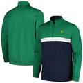 Men's Puma Green/Navy John Deere Classic Pure Colorblock Quarter-Zip Jacket
