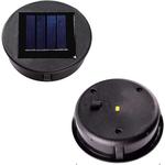 2 Pièces Haut de remplacement Lumière solaire pour, Lanterne solaire bricolage pour décor de jardin