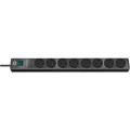 Brennenstuhl Multi Socket Hugo, 8 Sockets, 3 m, UK, Anthracite [Surge Protected]