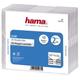 Hama Slim Double CD Jewel Case, pack of 10, transparent