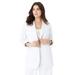 Plus Size Women's Linen Blazer by Roaman's in White (Size 24 W)