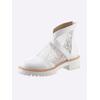 Stiefelette HEINE, Damen, Gr. 36, weiß, Synthetik, Textil, modisch, Schuhe