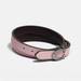 Coach Jewelry | Coach Signature Double Wrap Leather Bracelet | Color: Pink | Size: 15”(L)