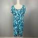 Lilly Pulitzer Dresses | Lilly Pulitzer Monkey Pattern Blue Short Sleeve Dress Size Xl | Color: Blue | Size: Xl