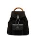 Gucci Bags | Gucci Bamboo Black Suede Backpack Bag (Pre-Owned) | Color: Black | Size: Os