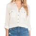 Free People Tops | Free People Party In The Back Shirt Xs | Color: Pink/White | Size: Xsp