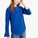 J. Crew Tops | J Crew Silk Popover Blouse In Cobalt Blue | Color: Blue | Size: 6