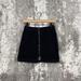 Free People Skirts | Free People Black Jean Pencil Skirt Golden Zip Detail Womens Size 2 | Color: Black | Size: 2